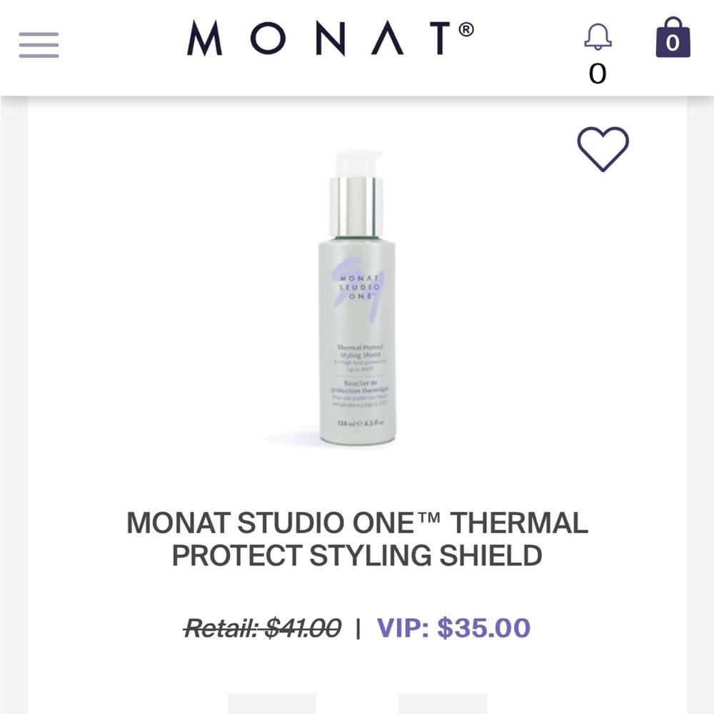 ☃️ NEW LOWER PRICE ☃️ ~ MONAT - Thermal Protect Styling Shield